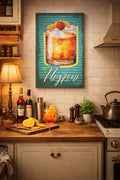 Palais Royal – Quadro LED Negroni Happy, Vintage, 40x60 cm