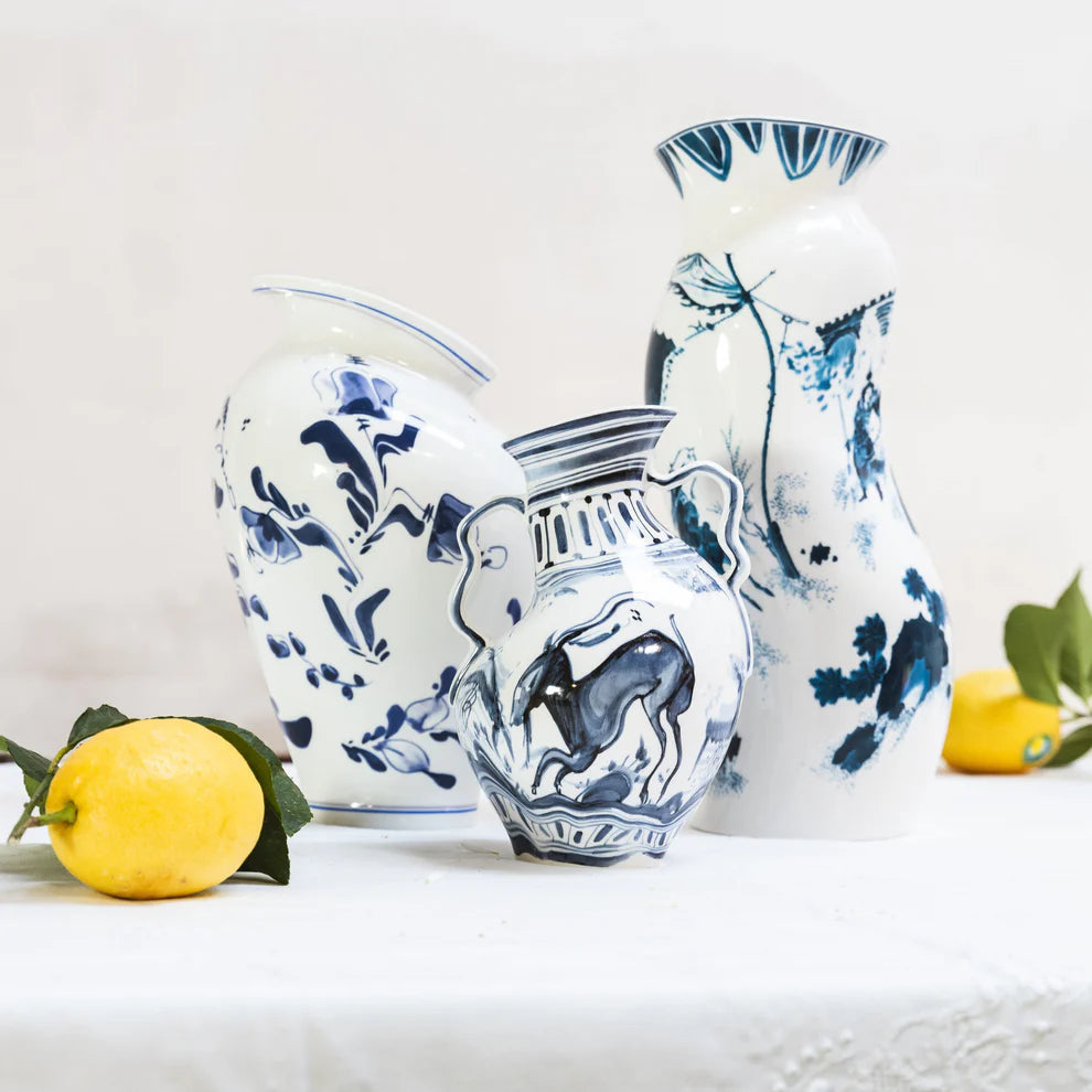 SELETTI - VASO IN PORCELLANA CLASSICS ON ACID KING WEN