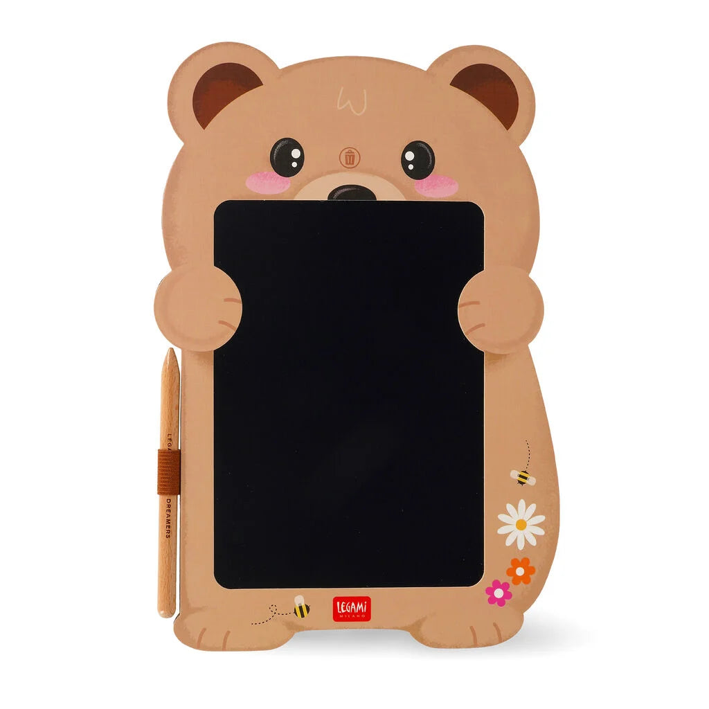 Legami Magic Sketch Board – Lavagna portatile LCD 8 pollici Teddy Bear