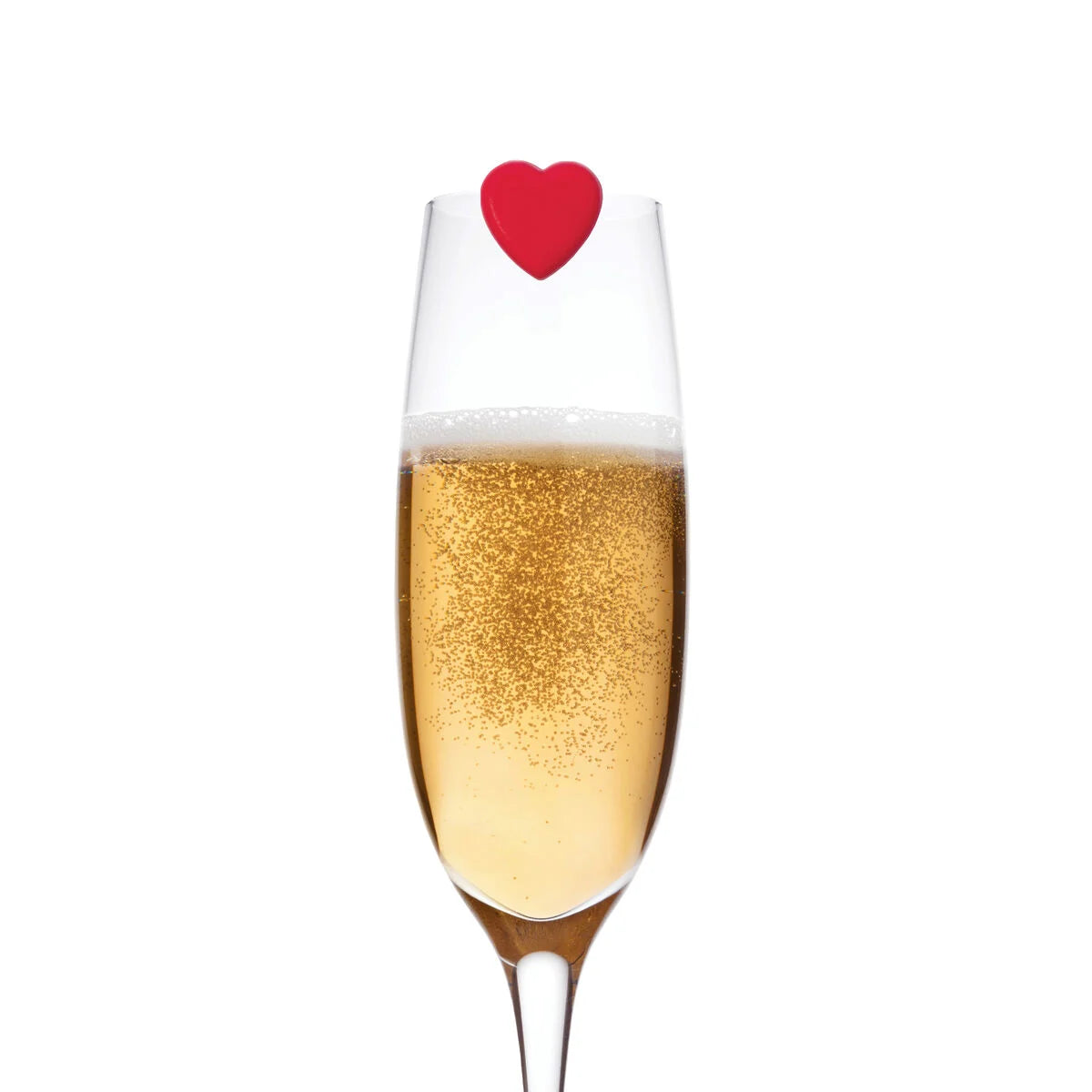 LEGAMI Set di 6 Segnabicchieri - Heart - Love Is In The Glass!