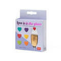 LEGAMI Set di 6 Segnabicchieri - Heart - Love Is In The Glass!