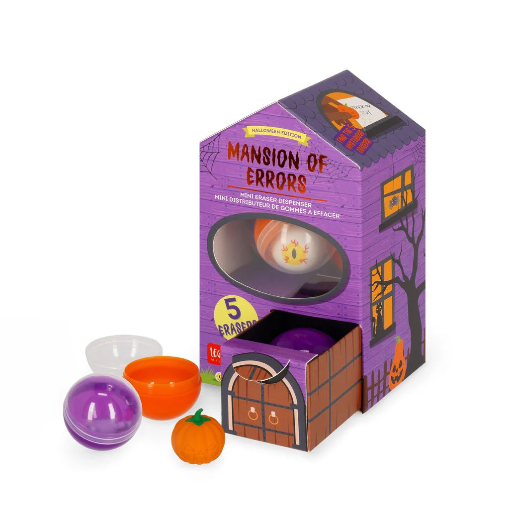 Legami Halloween - Mini Distributore di Gomme da Cancellare - Mansion of Errors