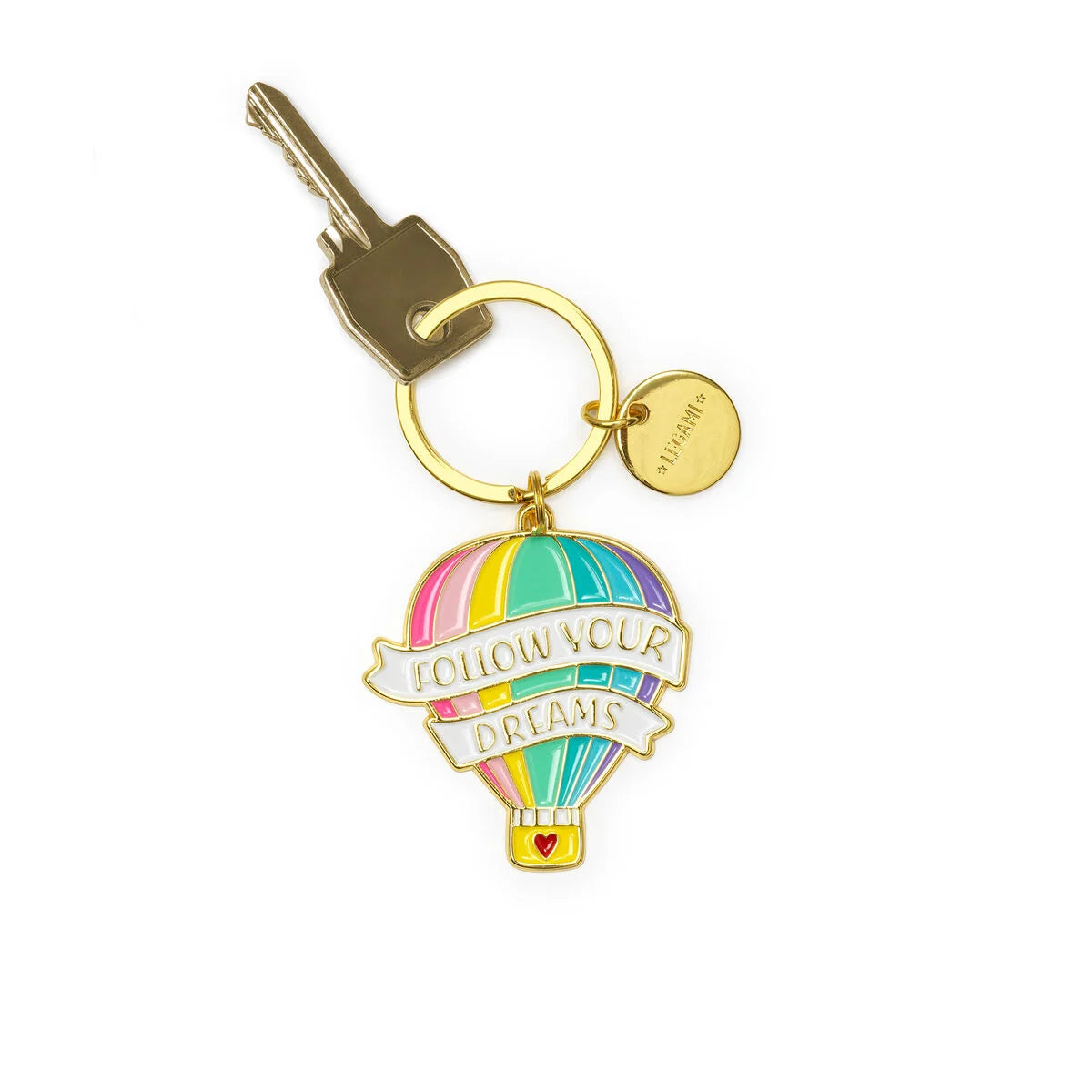 LEGAMI - Portachiavi in Metallo Smaltato Air Balloon – What a Key Ring!