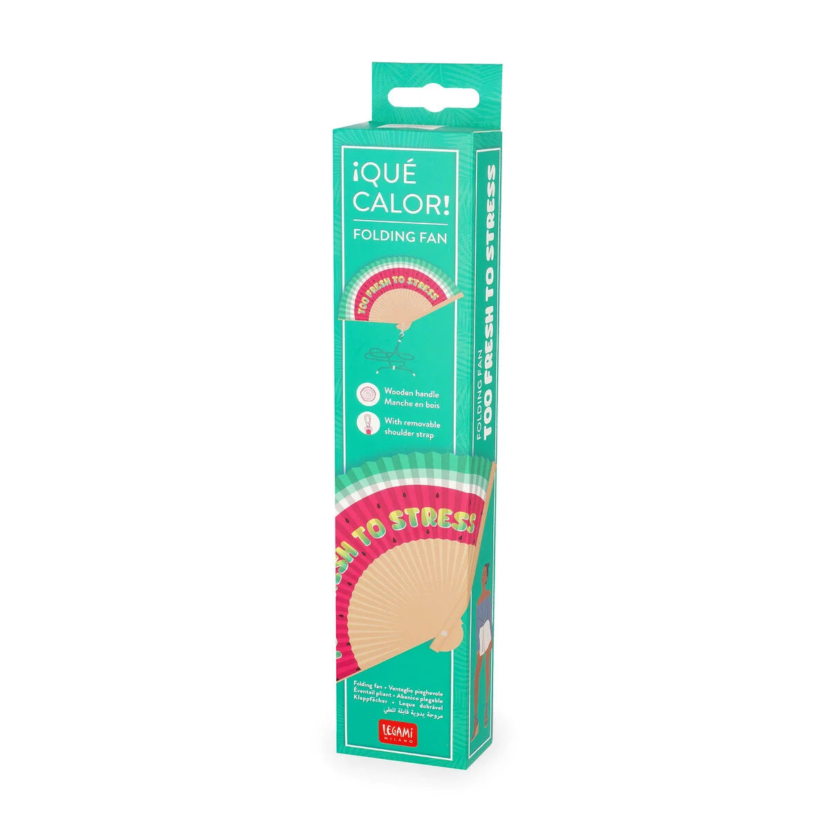 LEGAMI - VENTAGLIO PIEGHEVOLE  - QUE CALOR - WATERMELON