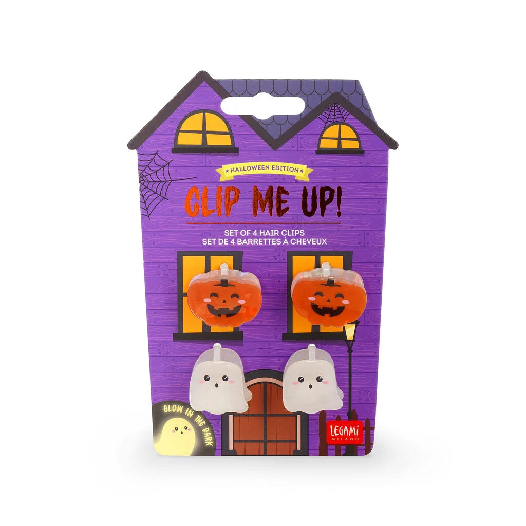 Legami Halloween - Set di 4 Mini Mollette per Capelli - Clip Me Up!