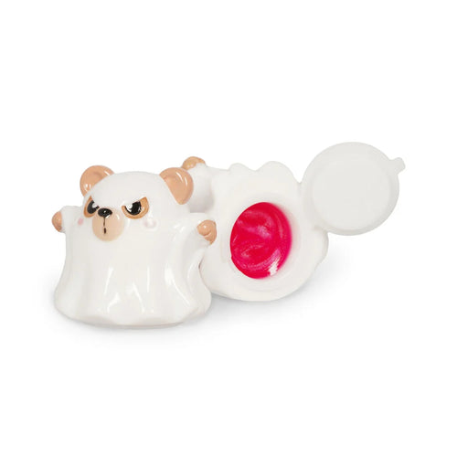 Legami Halloween - Lucidalabbra Profumato al Bubble Gum - Magic Kiss - Orsetto Fantasma