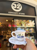 PIATTINI DAVANGUARDIA - Tazzina da caffè con piattino UE U SCEM