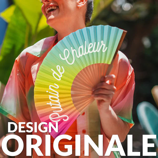 Fisura Ventaglio "Putain de chaleur" arcobaleno