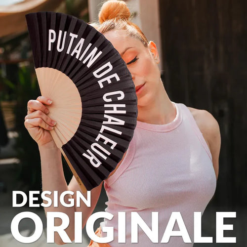Fisura Ventaglio "Putain de chaleur" nero