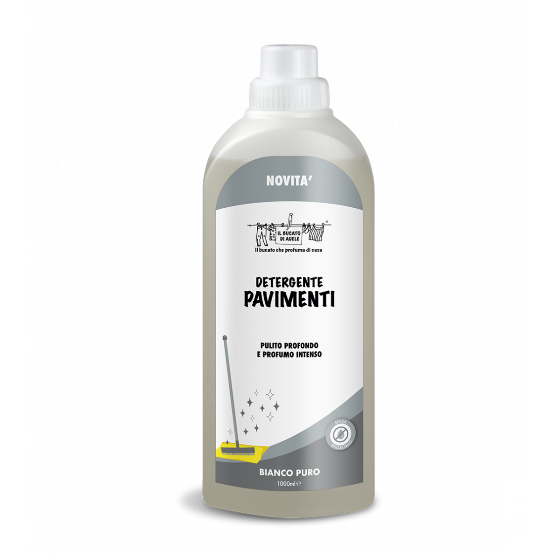 Il Bucato di Adele Detergente Pavimenti Bianco Puro 1000 ml
