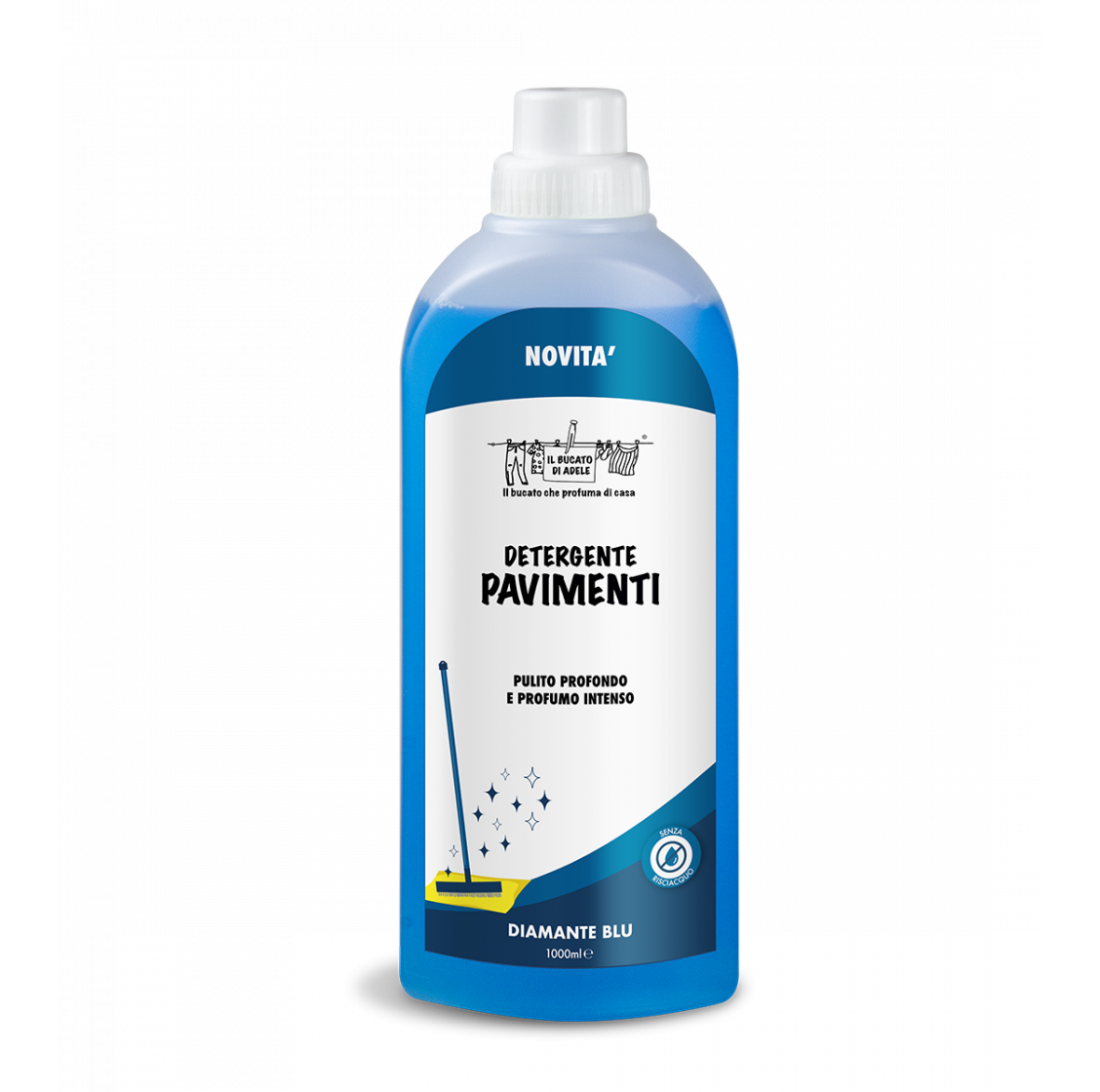 Il Bucato di Adele Detergente Pavimenti Diamante Blu 1000 ml