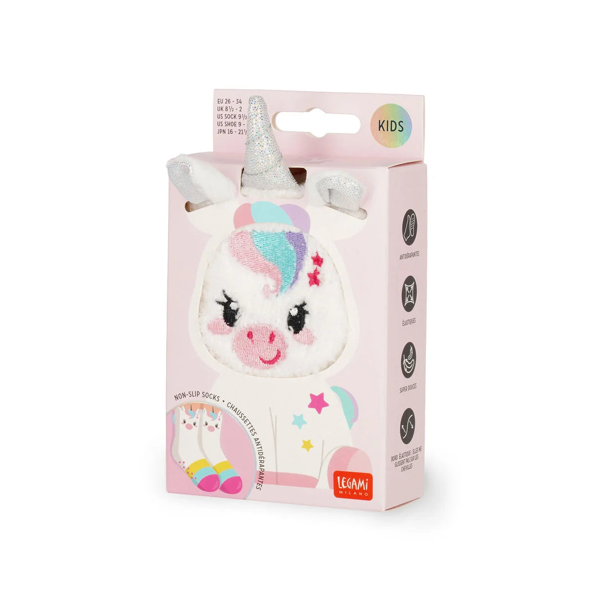 LEGAMI IT'S A MATCH! - Calzini Antiscivolo Kids tg.26-34 UNICORN