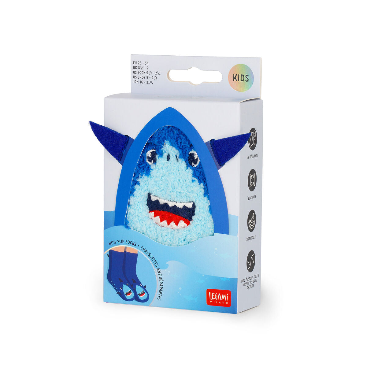 LEGAMI - IT'S A MATCH! - Calzini Antiscivolo Kids tg.26-34 SHARK