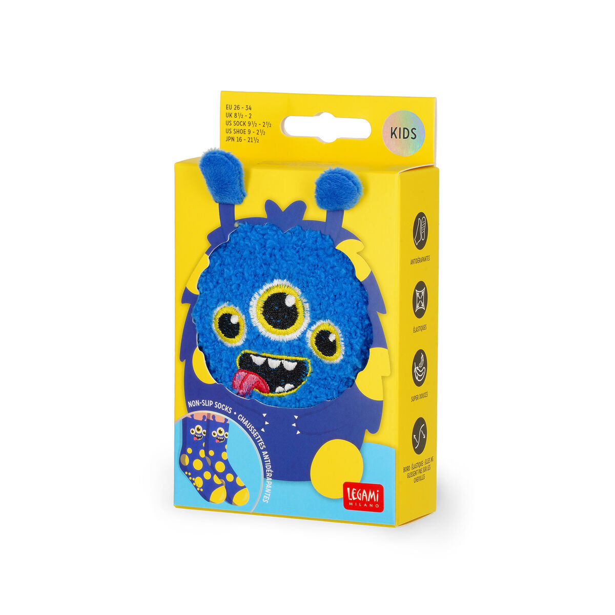 LEGAMI - IT'S A MATCH! - Calzini Antiscivolo Kids tg.26-34 MONSTER