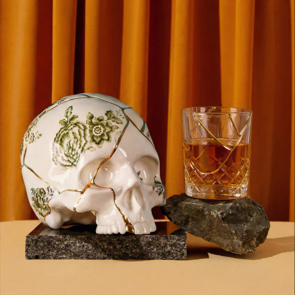 Seletti TESCHIO IN PORCELLANA KINTSUGI SKULL