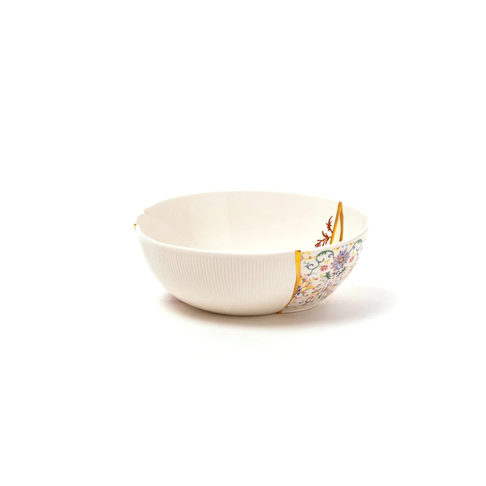 SELETTI CIOTOLA IN PORCELLANA ø Cm.19 h.7,2 "KINTSUGI-n'1"