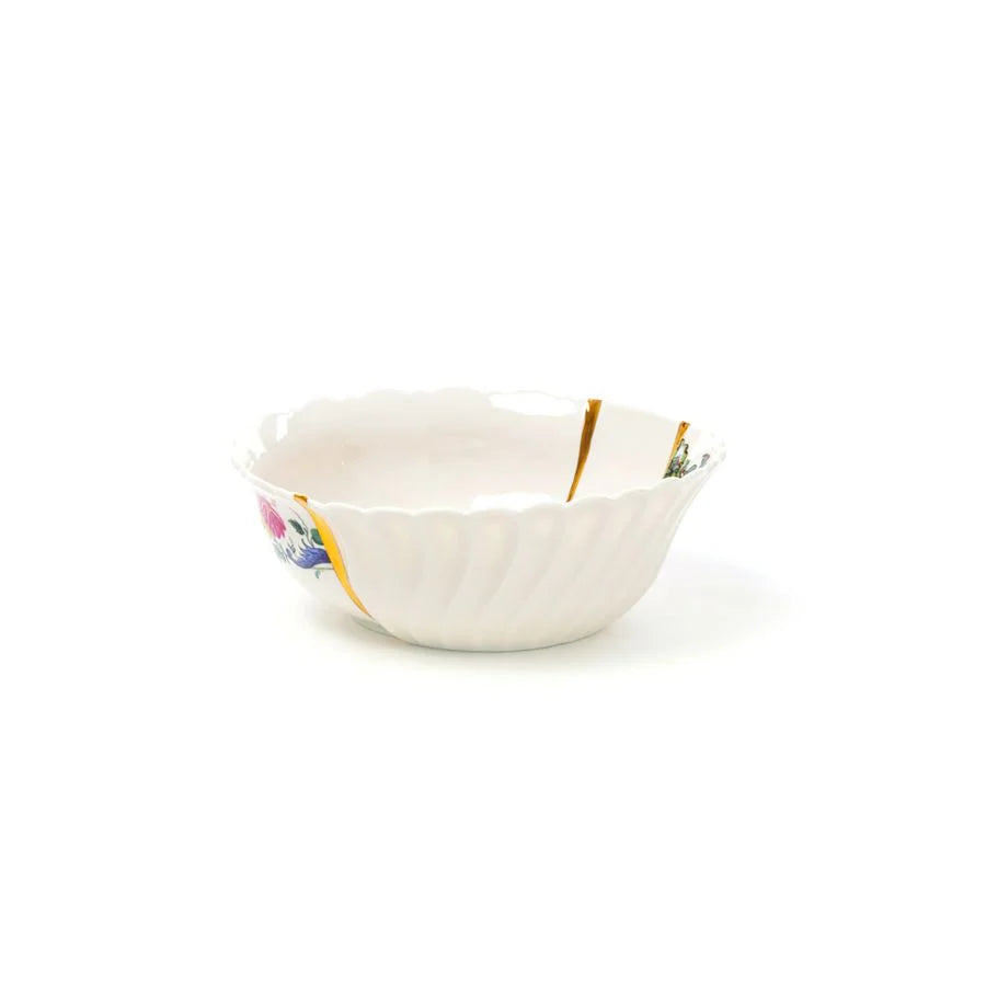 SELETTI CIOTOLA IN PORCELLANA ø Cm.19 h.7,2 "KINTSUGI-n'2"