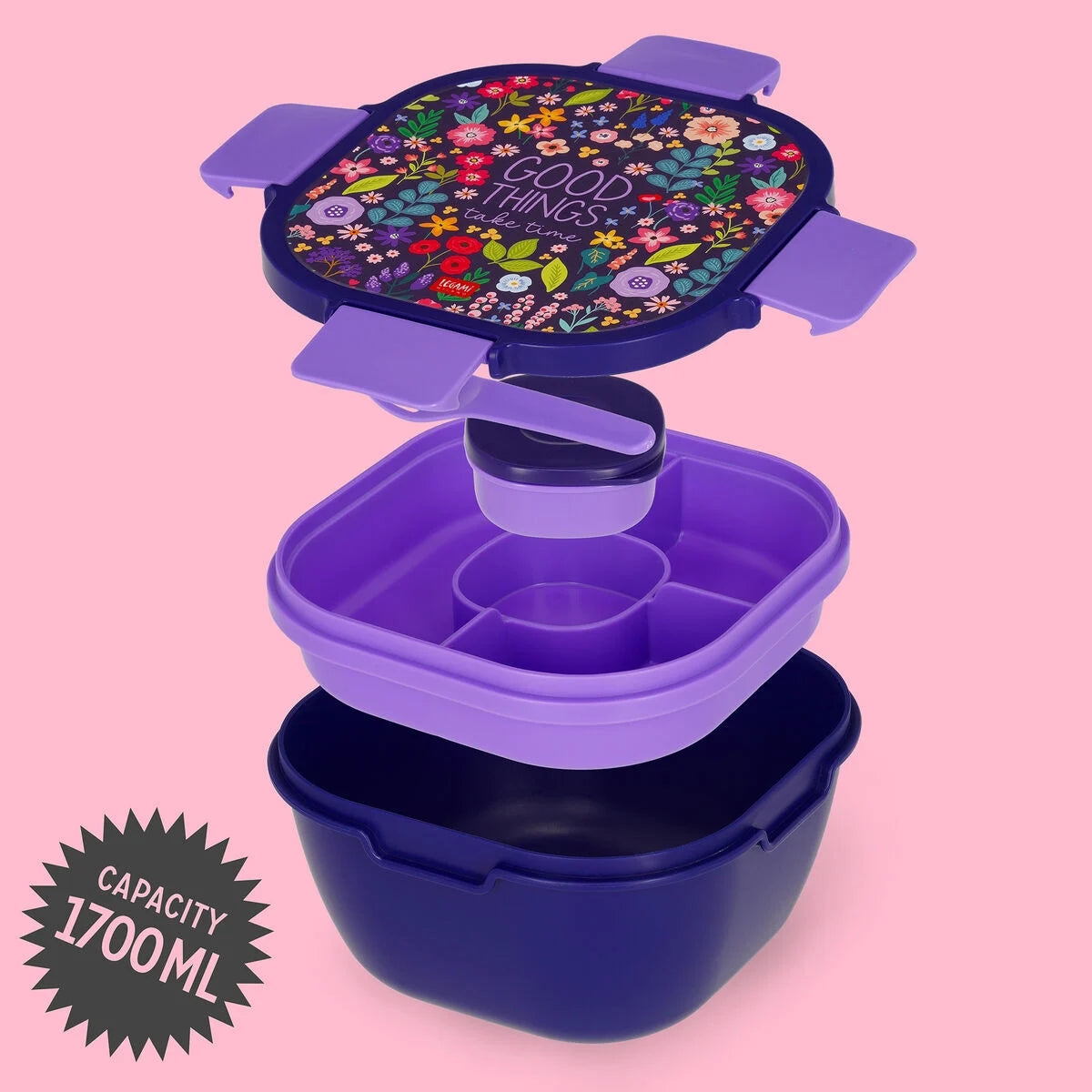 LEGAMI - Lunch Box 1700 ml - Flowers