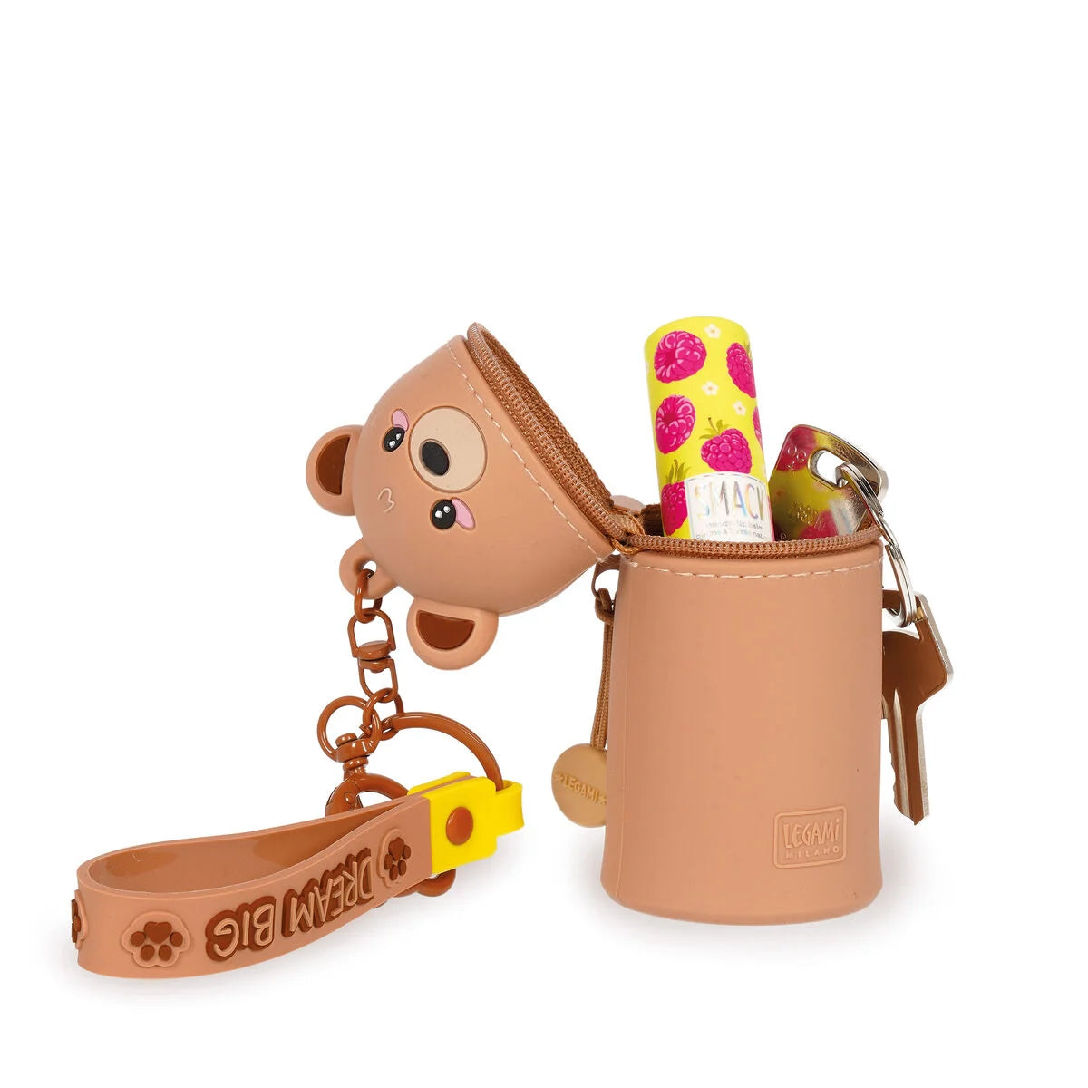 LEGAMI - Mini Kawaii - Coin Purse with Key Ring - Teddy Bear