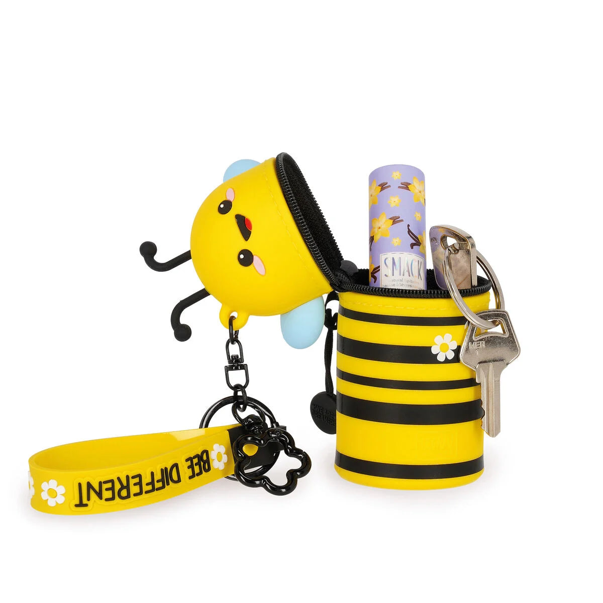 LEGAMI - Mini Kawaii - Coin Purse with Key Ring - Bee