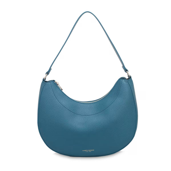CAMPO MARZIO - Borsa Hobo Azzurra - Verde Petrolio