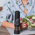 SIMPLE DAY - Macinapepe Elettrico – Decoro Metti un po’ di pepe | Nero