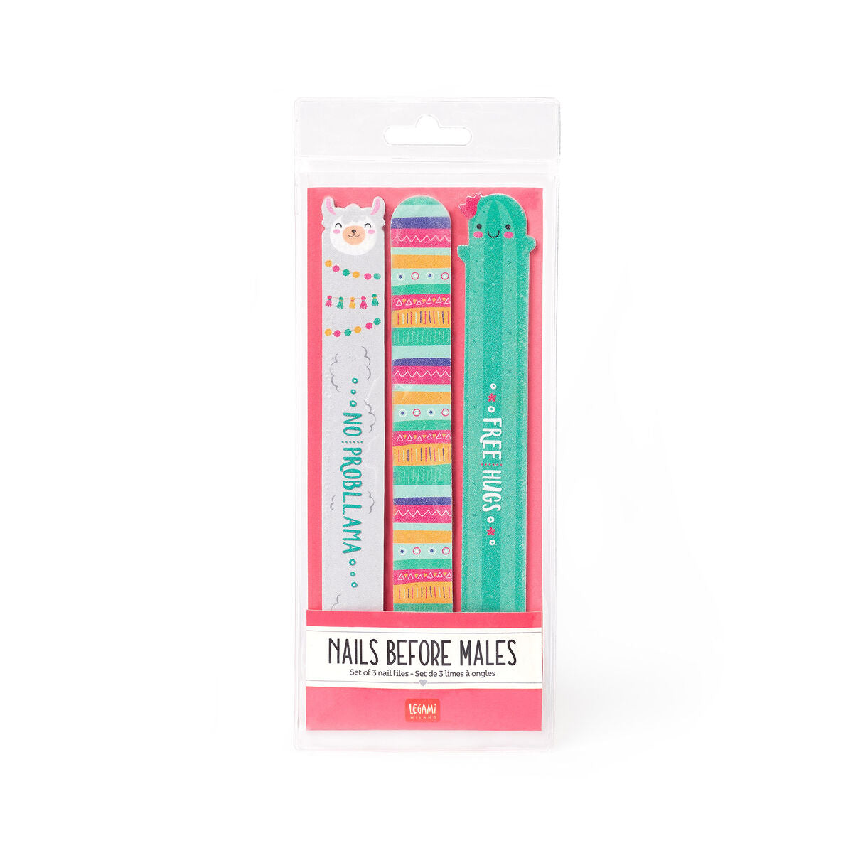 LEGAMI Set di 3 Lime per Unghie Llama - Nails Before Males
