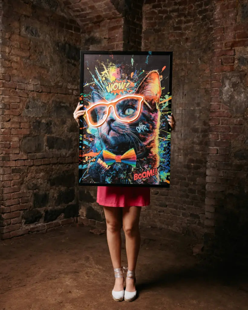 Palais Royal Quadro LED Gatto 60x90 cm