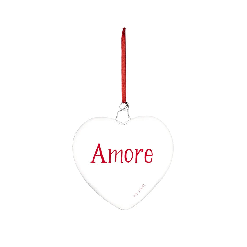 Simple Day Pallina a Cuore in Vetro Borosilicato 15 cm - Amore