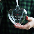 Simple Day Pallina a Cuore in Vetro Borosilicato 11 cm - Non ti scordar di me