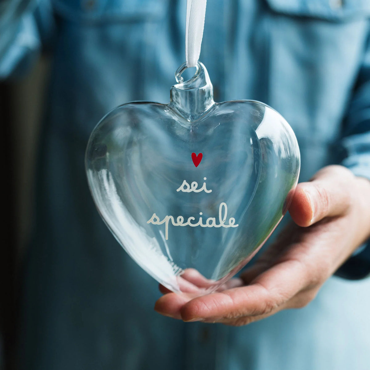 Simple Day Pallina a Cuore in Vetro Borosilicato 11 cm - Sei speciale