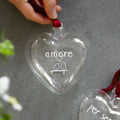 Simple Day Pallina a Cuore in Vetro Borosilicato 11 cm - Amore
