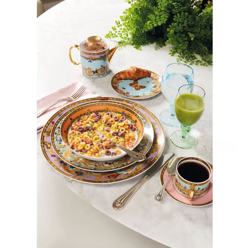 VERSACE - Le Jardin de Versace Piatto gourmet - Rotondo -  Porcellana