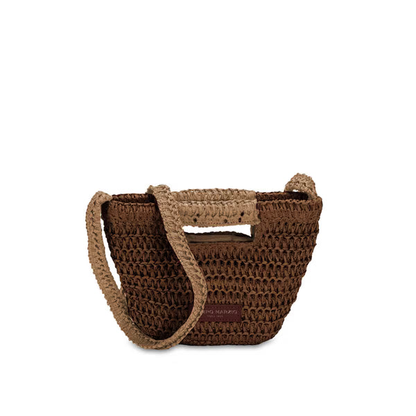 CAMPO MARZIO -  PERLA CROSSBODY BAG COFFE BLACK
