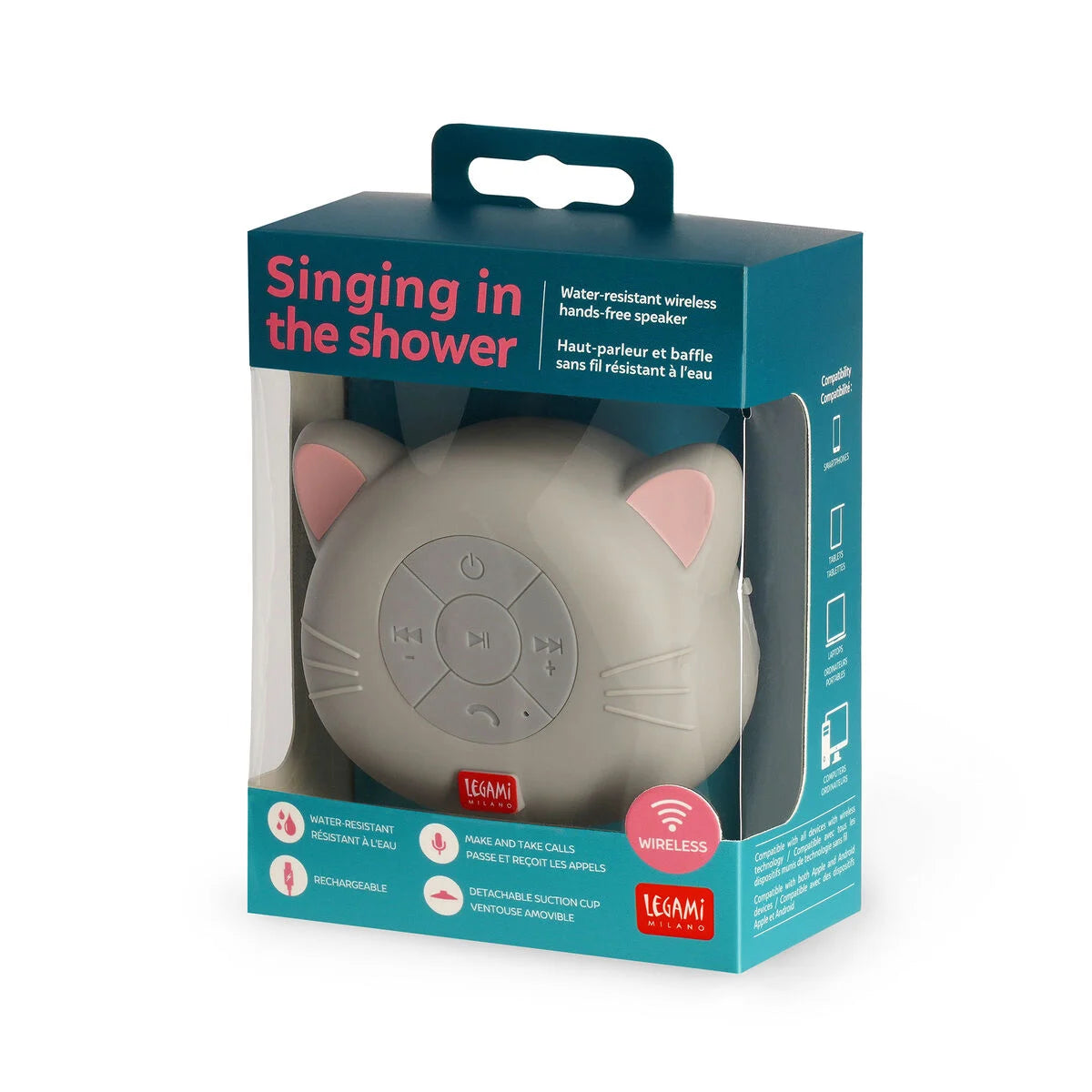 LEGAMI - Speaker Bluetooth SINGING IN THE SHOWER-Kitty