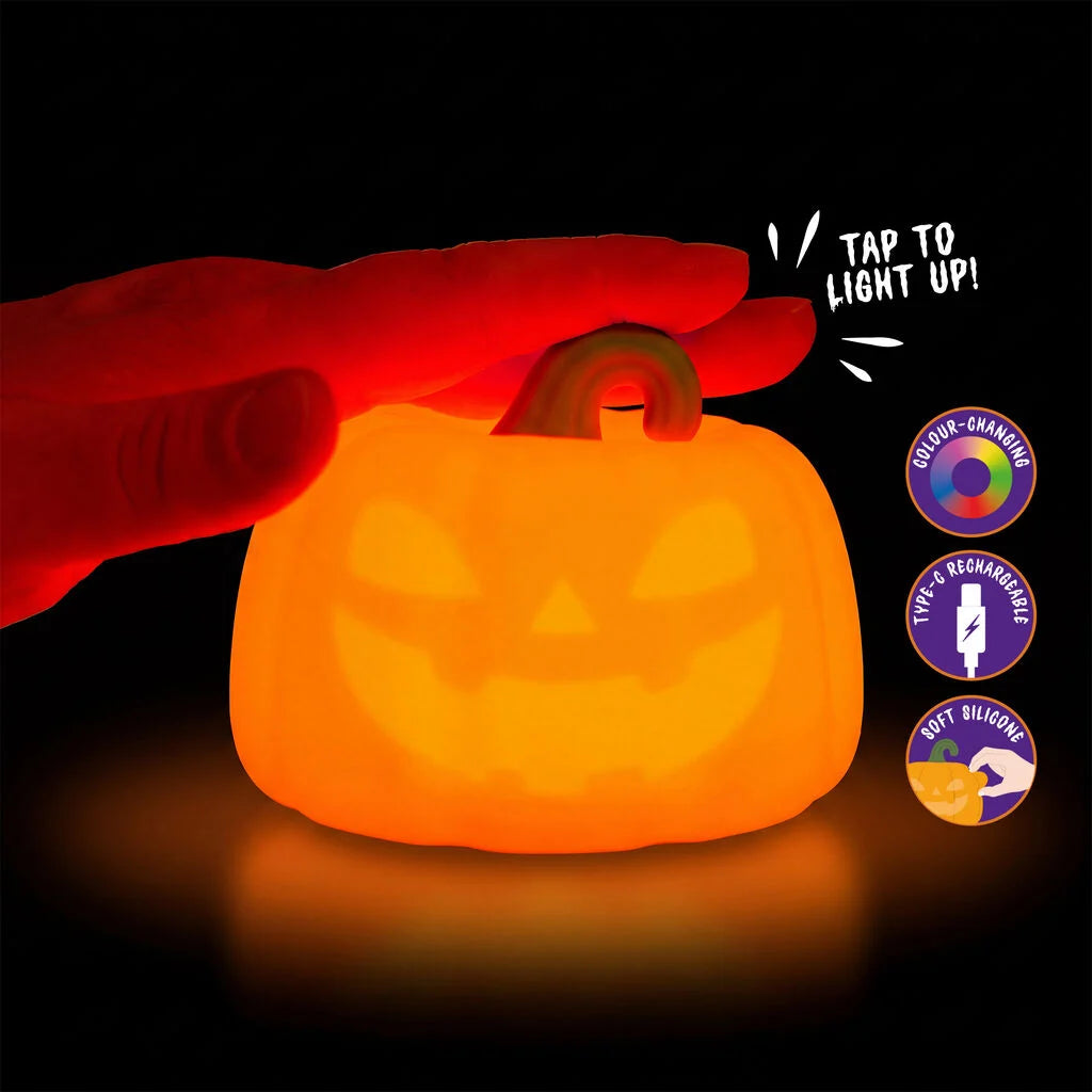 Legami Halloween - Lampada LED Ricaricabile Touch a Forma di Zucca - Soft Dreams