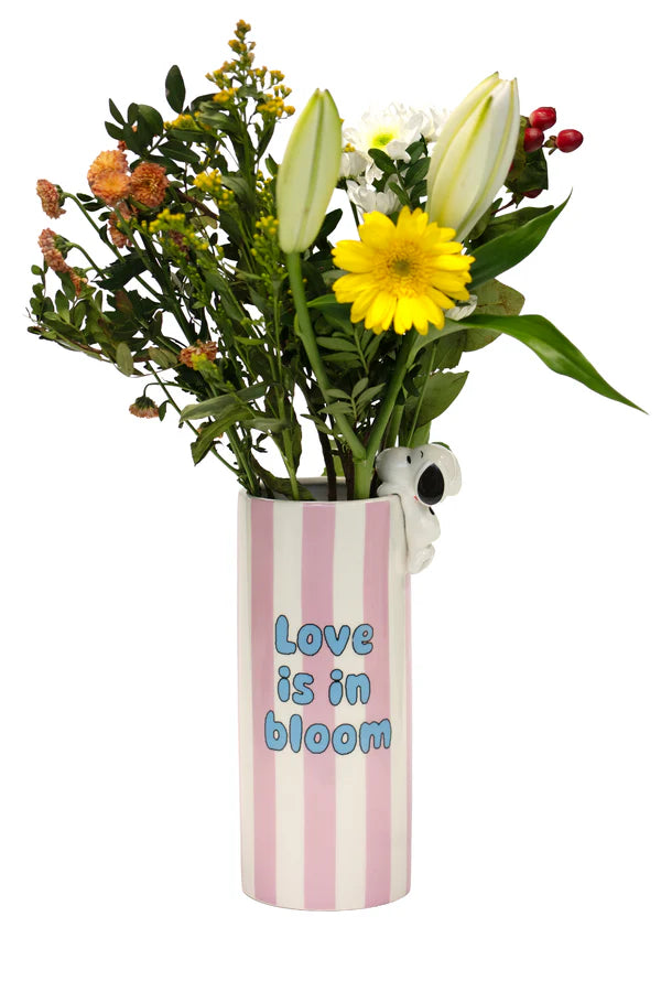 BLOGO VASO SNOOPY LOVE IS IN BLOOM PURPLE