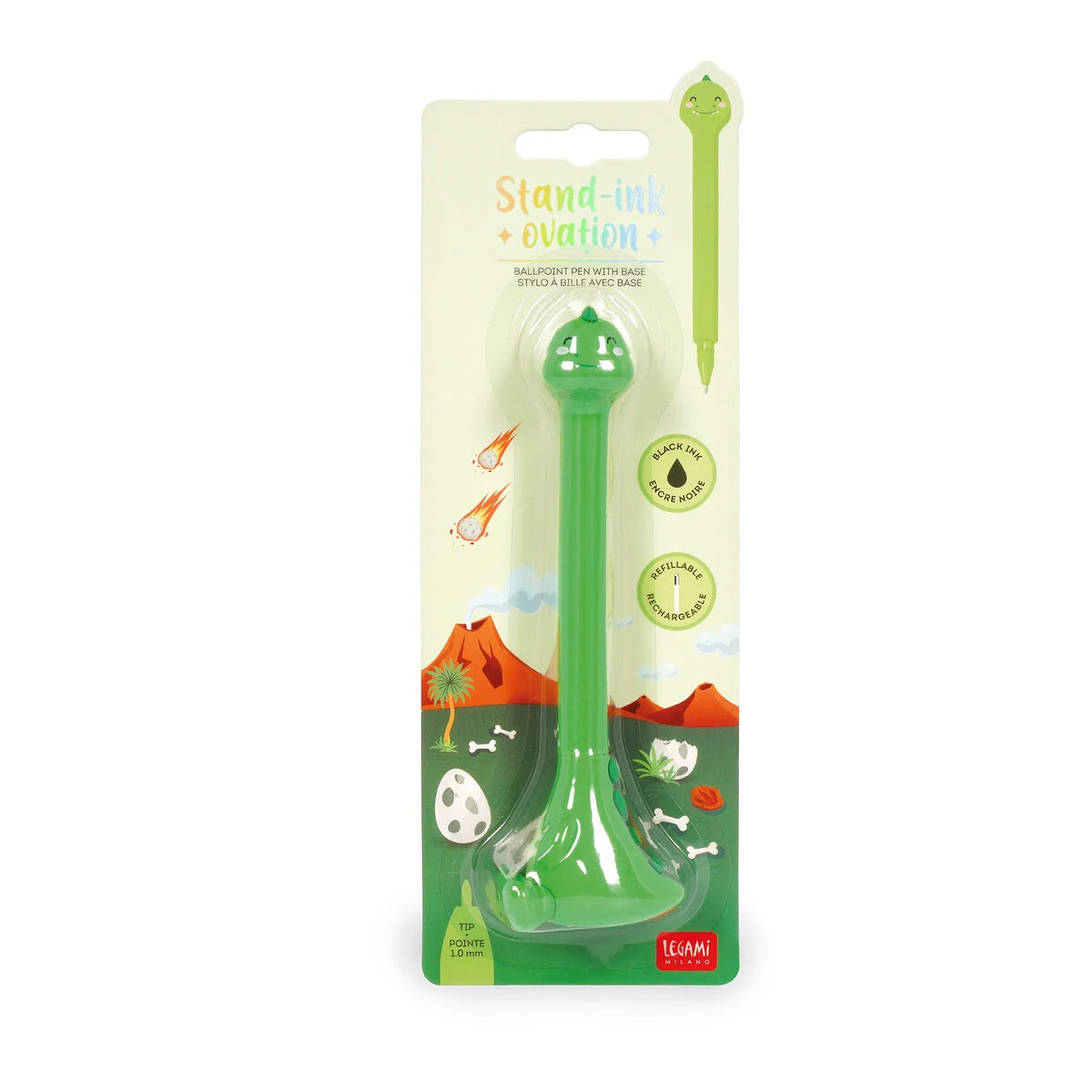 LEGAMI - Penna a Sfera con Base Dino Stand-Ink Ovation – Legami