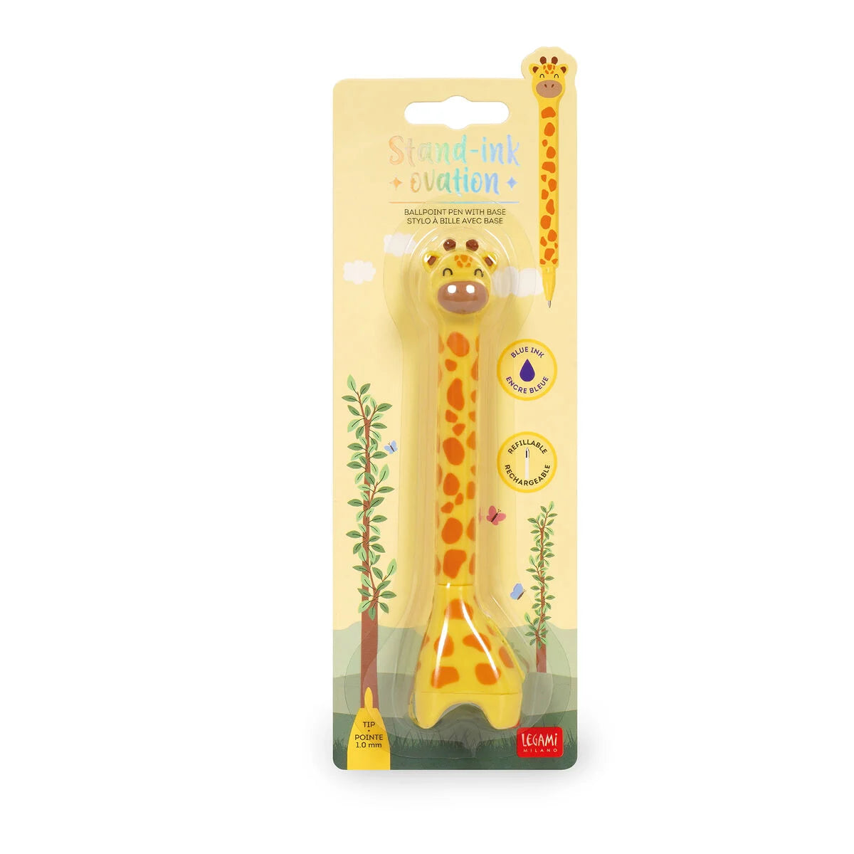 LEGAMI - Penna a Sfera con Base Giraffe Stand-Ink Ovation – Legami