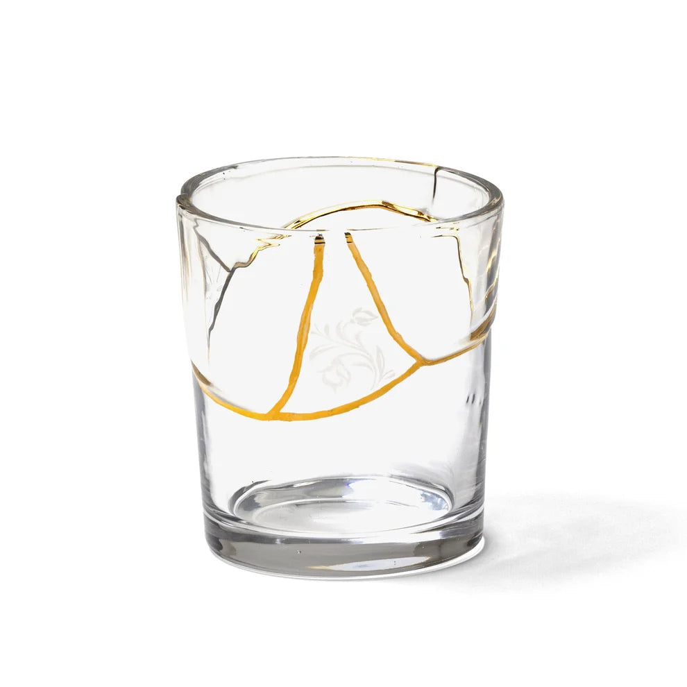 Seletti "Kintsugi" Bicchiere in Vetro n°3 - ø cm 8,5 h.10