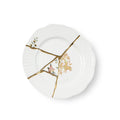 SELETTI PIATTO DA FRUTTA IN PORCELLANA Cm.21 h.2,8 "KINTSUGI-n'3"