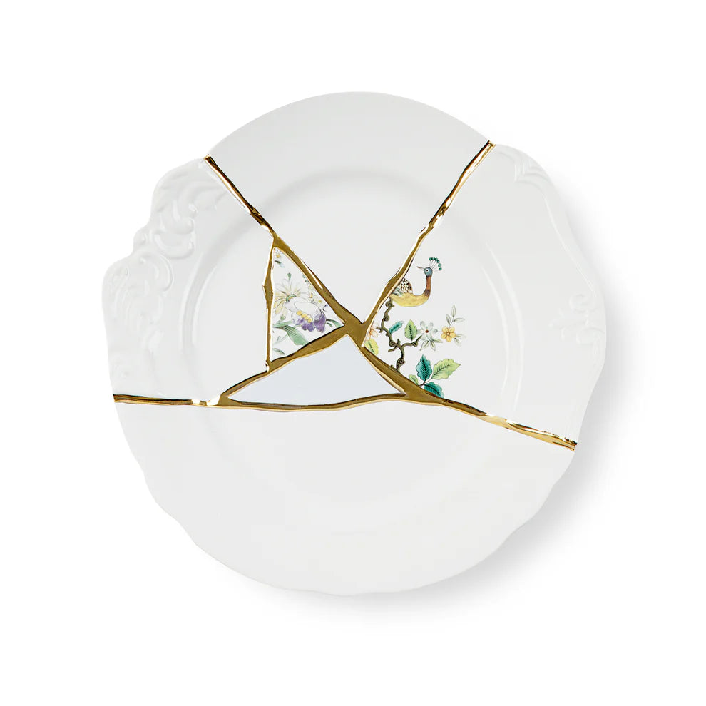 Seletti PIATTO PIANO IN PORCELLANA KINTSUGI 02