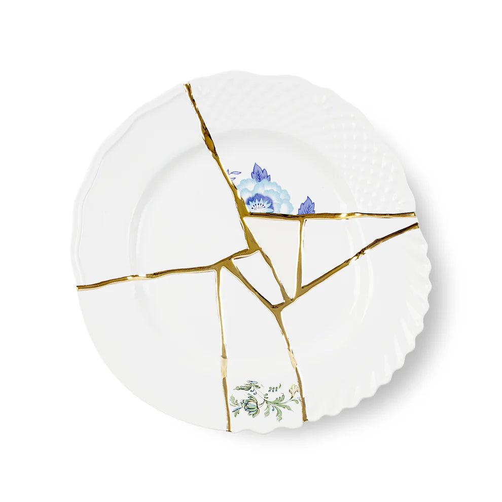 Seletti PIATTO PIANO IN PORCELLANA KINTSUGI 03