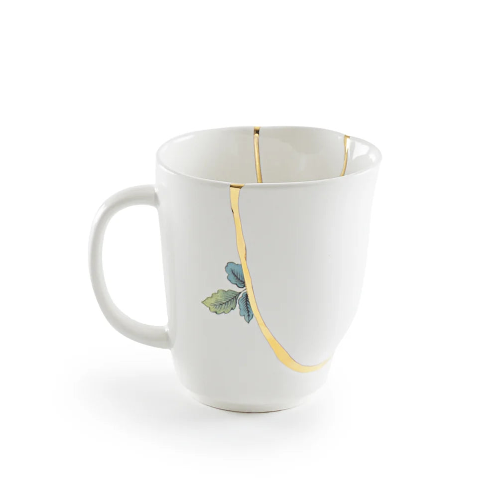 TAZZA MUG IN PORCELLANA Cm.8,5 h.9 "KINTSUGI-n'1"