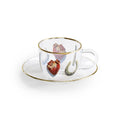 Seletti SET CAFFE IN VETRO "TOILETPAPER" -I LOVE YOU