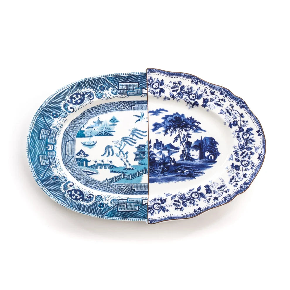 SELETTI - VASSOIO IN PORCELLANA "HYBRID-DIOMIRA" Cm.37x24,8