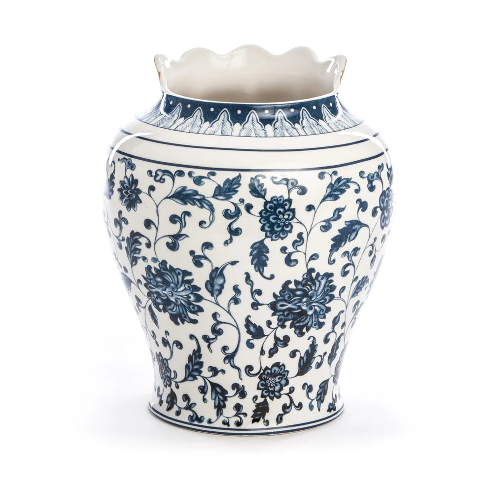 SELETTI - VASO IN PORCELLANA ø Cm.23 h.26 "HYBRID-MELANIA"