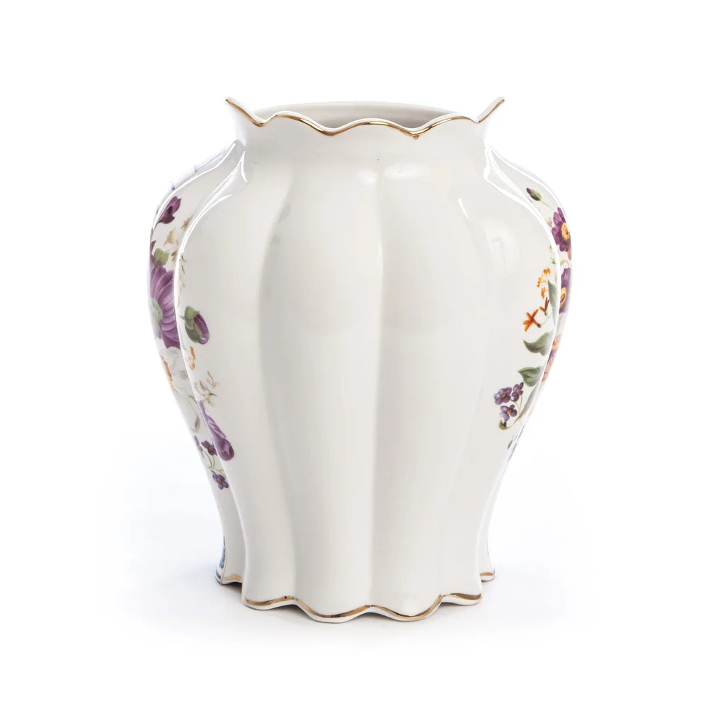 SELETTI - VASO IN PORCELLANA ø Cm.23 h.26 "HYBRID-MELANIA"