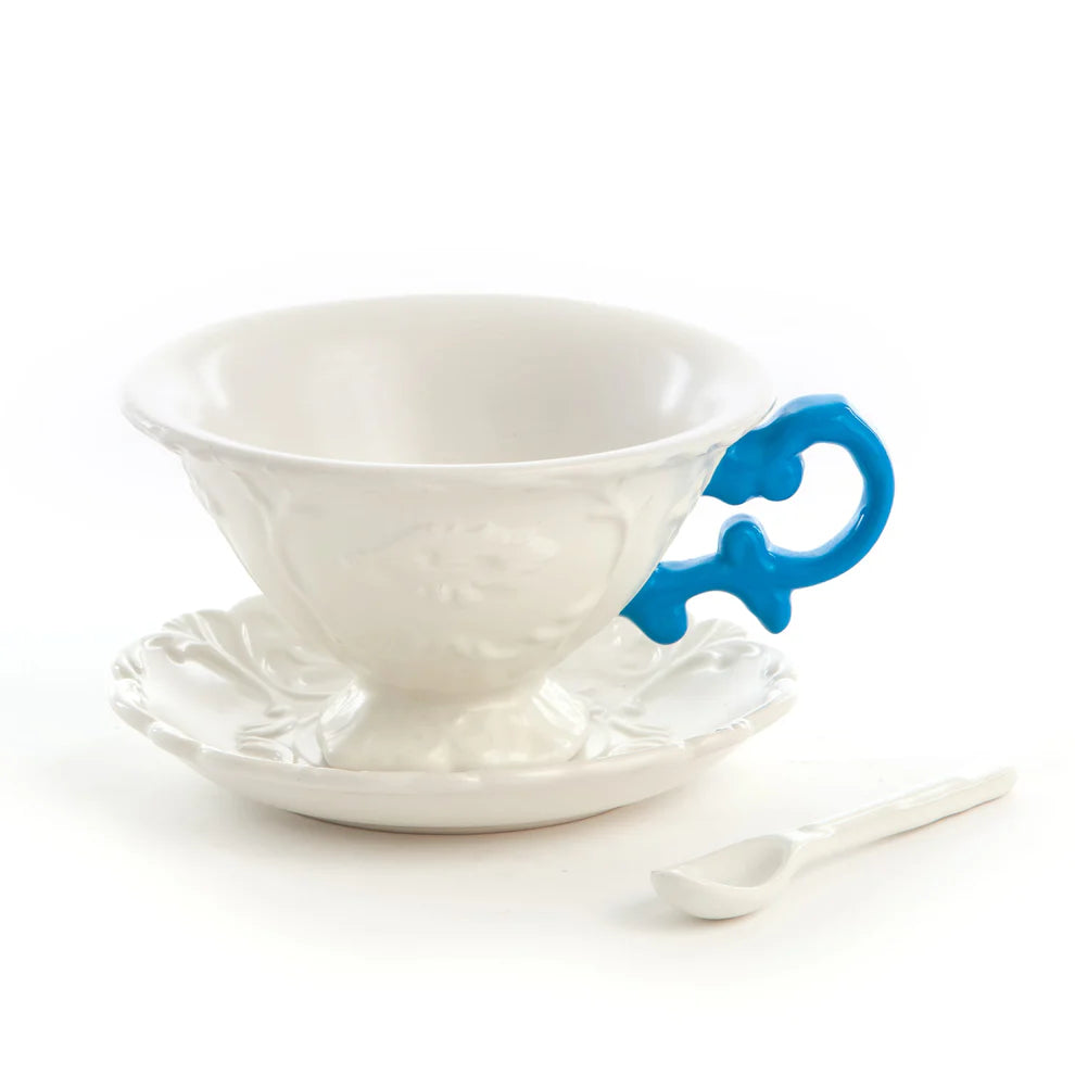 Seletti I-Wares I-Tea – Set da Tè con Manico Azzurro