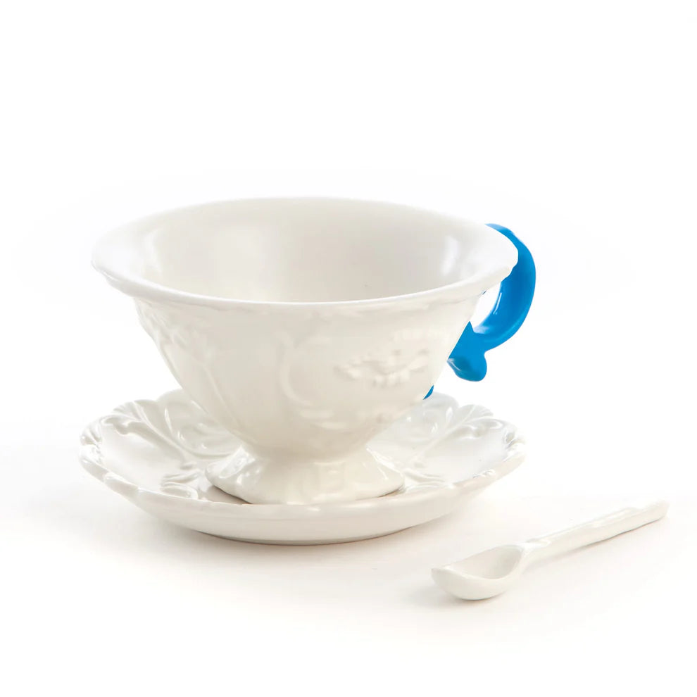 Seletti I-Wares I-Tea – Set da Tè con Manico Azzurro